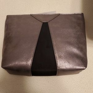 Stella & Dot Clutch Metallic and Black New!
